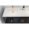 Castello Usa Rosario 60-inch Wall-Mounted Vanity Base - Blue CB-RO-60BLU-GLD-VBO - alternate 5